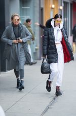 BELLA HADID Leaves Her Apartment in New York 03/10/2017