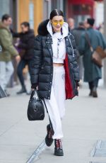 BELLA HADID Leaves Her Apartment in New York 03/10/2017