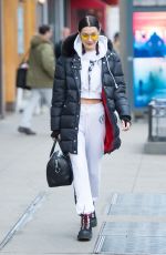 BELLA HADID Leaves Her Apartment in New York 03/10/2017