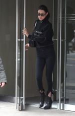 BELLA HADID Leaves Her Apartment in New York 03/30/2017