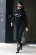 BELLA HADID Leaves Her Apartment in New York 03/30/2017