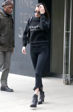 BELLA HADID Leaves Her Apartment in New York 03/30/2017