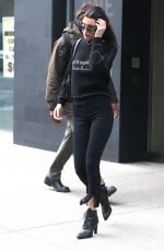 BELLA HADID Leaves Her Apartment in New York 03/30/2017