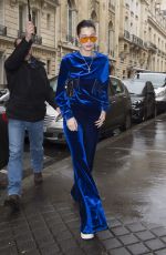 BELLA HADID Leaves Her Hotel in Paris 03/06/2017