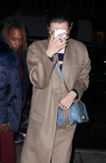 BELLA HADID Night Out in New York 03/08/2017