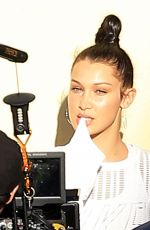 BELLA HADID on the Set of a Nike Commercial in New York 03/23/2017