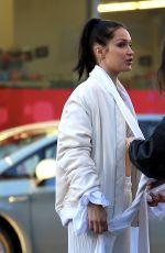 BELLA HADID on the Set of a Nike Commercial in New York 03/23/2017