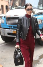 BELLA HADID Out and About in New York 03/21/2017