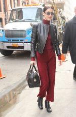 BELLA HADID Out and About in New York 03/21/2017