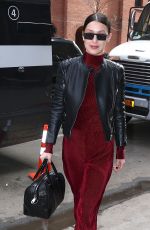 BELLA HADID Out and About in New York 03/21/2017