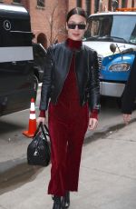 BELLA HADID Out and About in New York 03/21/2017