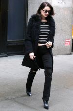 BELLA HADID Out and About in New York 03/28/2017