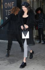 BELLA HADID Out in New York 03/17/2017