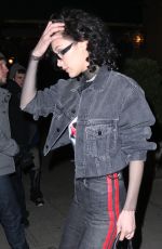 BELLA HADID Out With Curly Hair in New York 03/13/2017