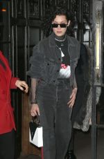 BELLA HADID Out With Curly Hair in New York 03/13/2017