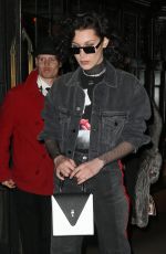 BELLA HADID Out With Curly Hair in New York 03/13/2017