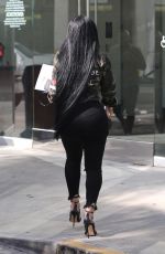 BLAC CHYNA Arrives at a Social Security Office in Los Angeles 03/30/2017