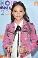 BREANNA YDE at Nickelodeon 2017 Kids’ Choice Awards in Los Angeles 03/11/2017