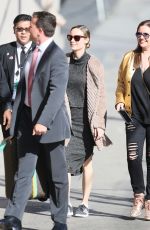 BRIE LARSON Arrives at Jimmy Kimmel Live in Hollywood 03/-8/2017