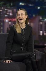 BRIE LARSON at Jimmy Kimmel Live, 03/08/2017