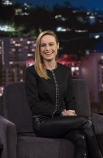 BRIE LARSON at Jimmy Kimmel Live, 03/08/2017