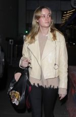 BRIE LARSON at LAX Airport in Los Angeles 03/07/2017