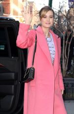 BRIE LARSON Leaves AOL Studios in New York 03/06/2017