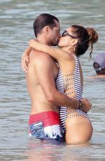 BROOKE BURKE in Swimsuit at a Beach in St. Barths 03/28/2017