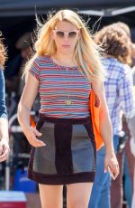 BUSY PHILIPPS on the Set of The Sackett Sisters in Los Angeles 03/29/2017