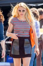 BUSY PHILIPPS on the Set of The Sackett Sisters in Los Angeles 03/29/2017