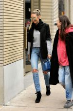 CANDICE SWANEPOEL in Ripped Jeans Out Shopping in New York 03/24/2017