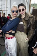 CARA DELEVINGNE and KENDALL JENNER at Chanel Fashion Show in Paris 03/07/2017