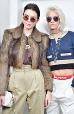 CARA DELEVINGNE and KENDALL JENNER at Chanel Fashion Show in Paris 03/07/2017