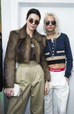 CARA DELEVINGNE and KENDALL JENNER at Chanel Fashion Show in Paris 03/07/2017