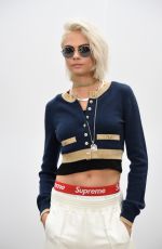 CARA DELEVINGNE Arrives at Chanel Fashion Show at Paris Fashion Week 03/07/2017