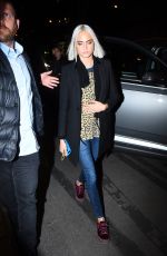CARA DELEVINGNE Arrives at Four Seasons Hotel in Paris 03/06/2017