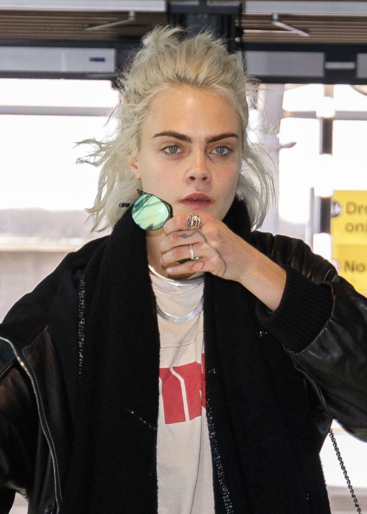CARA DELEVINGNE at Heathrow Airport in London 03/26/2017 – HawtCelebs