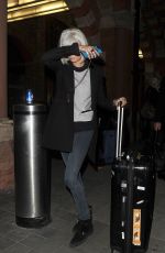 CARA DELEVINGNE at Kings Cross Station in London 03/08/2017