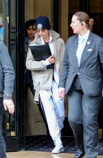 CARA DELEVINGNE Leaves Her Hotel in Paris 03/20/2017