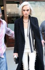 CARA DELEVINGNE Out and About in New York 03/30/2017