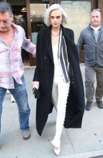 CARA DELEVINGNE Out and About in New York 03/30/2017