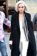 CARA DELEVINGNE Out and About in New York 03/30/2017
