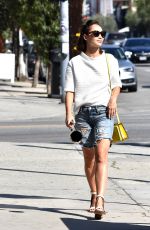 CARA SANTANA in Jeans Shorts Out in West Hollywood 03/24/2017