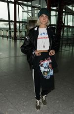 CARA DELEVINGNE at Heathrow Airport in London 03/12/2017