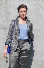 CARLY PAOLI Arrives at Armani Fashion Show in Milan 02/27/2017