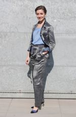 CARLY PAOLI Arrives at Armani Fashion Show in Milan 02/27/2017