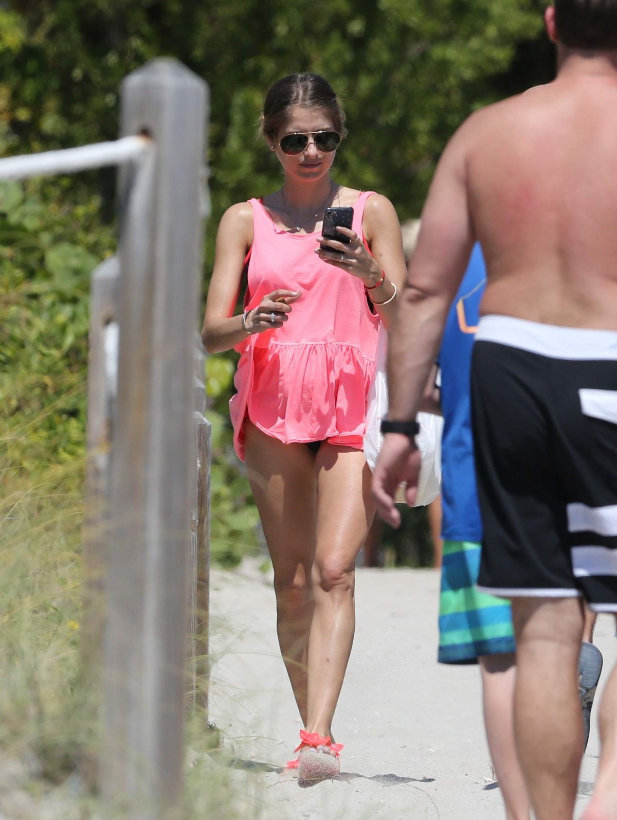 CATHY HUMMELS on the Beach in Miami 03/19/2017