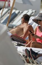 CATHY HUMMELS on the Beach in Miami 03/19/2017