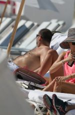 CATHY HUMMELS on the Beach in Miami 03/19/2017