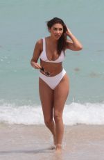 CHANTEL JEFFRIES in Bikini at a Beach in Miami 03/25/2017